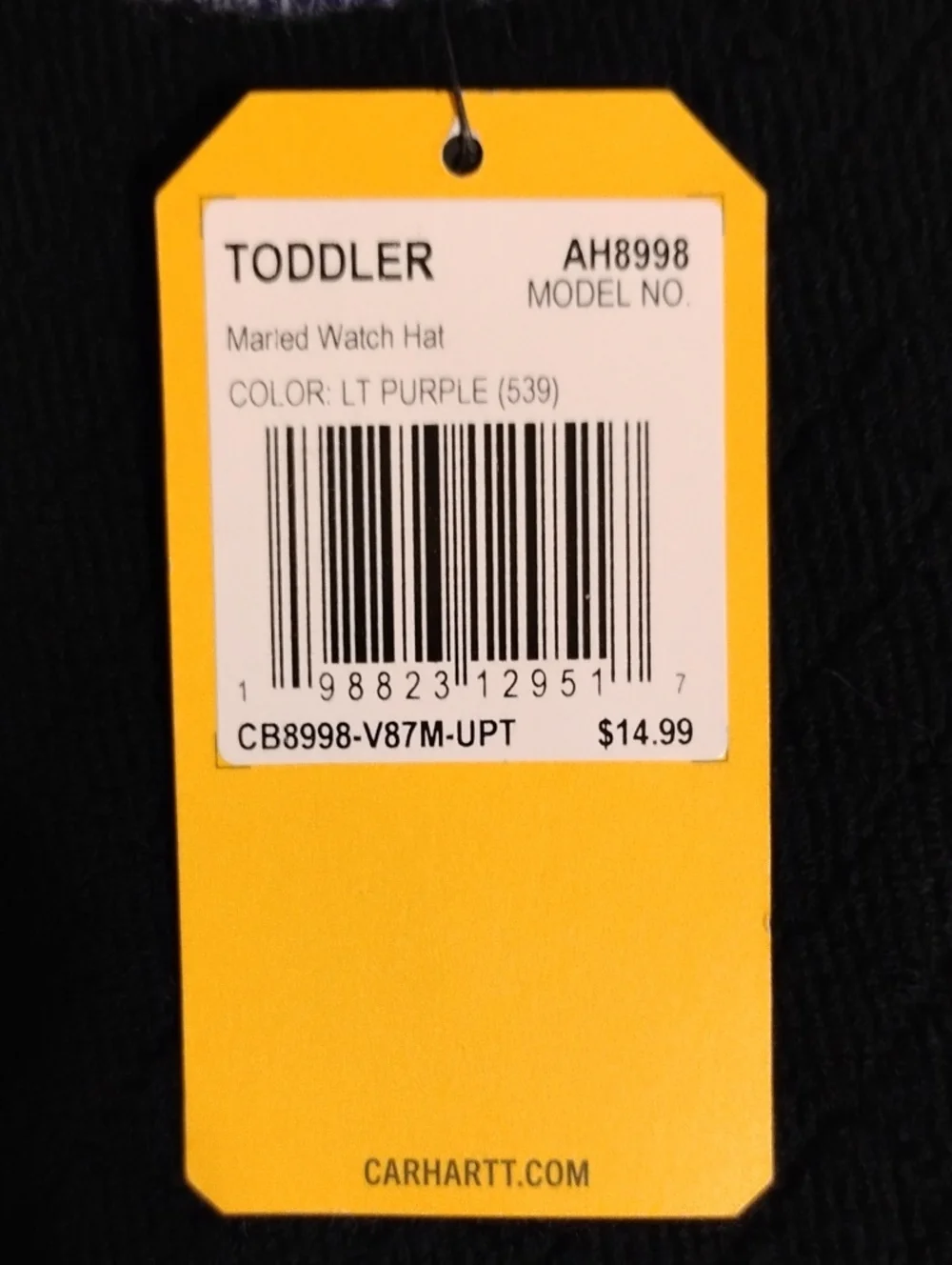 Carhartt Toddler Knit Beanie Hat NWT 100% Acrylic Logo Winter Cap